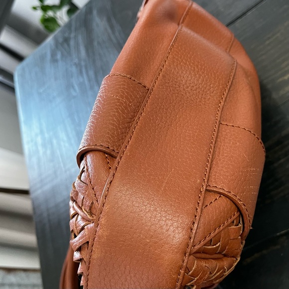 Cole Haan Village Weave Cognac Brown Hobo Bag - Picture 8 of 16